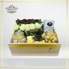 Large Chocolate And Flowers Hamper