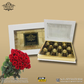 Egg Chocolate Box Small And Flower Bouquet