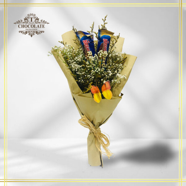 Dried And Fresh - Flower Bouquet With Chocolates